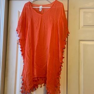 Seafolly Amnesia Tassle-Trim Caftan Coverup